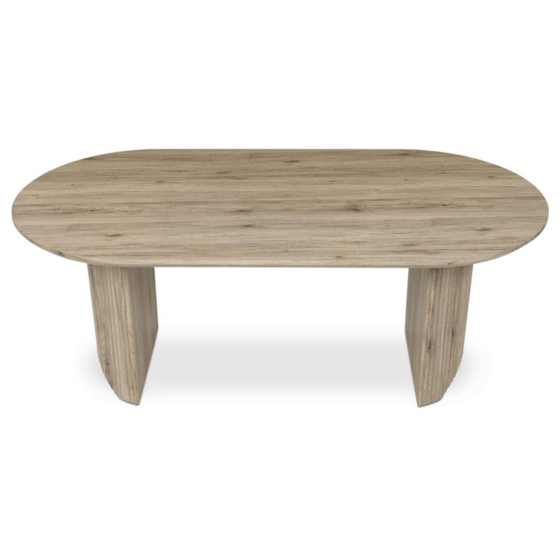 Jedálenský stôl 200x100cm, MDF, dub san remo, HT-W1578 SRE