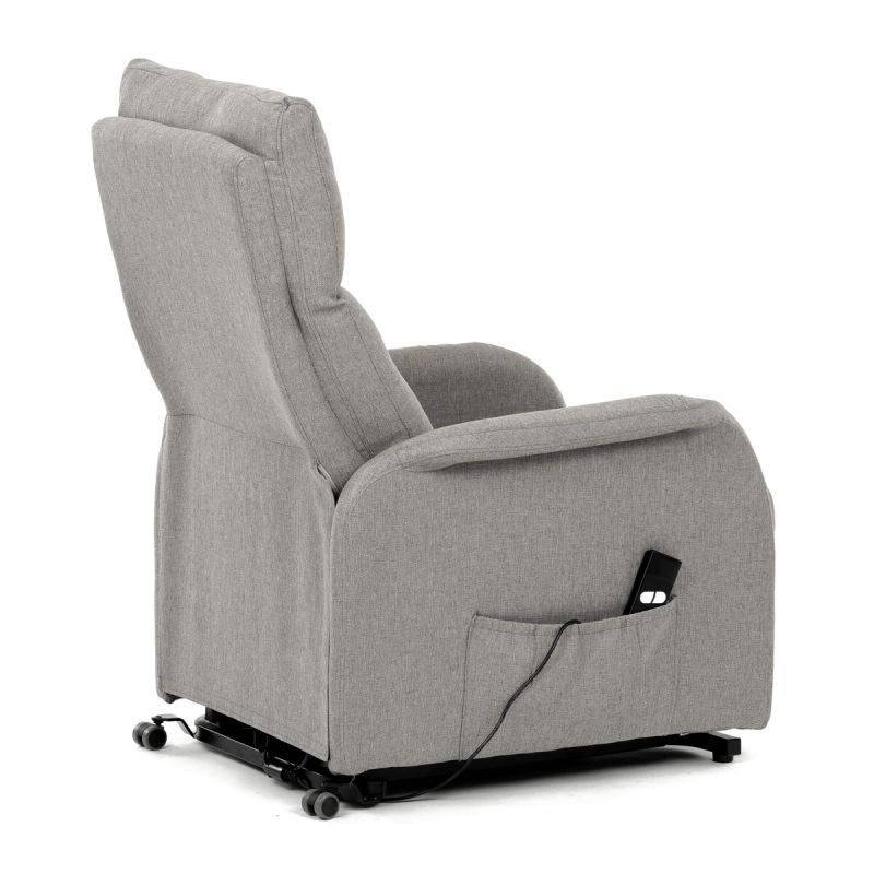 Polohovacie kreslo, elektrické, látka, krémová, 130 kg, TV-5482 CRM2