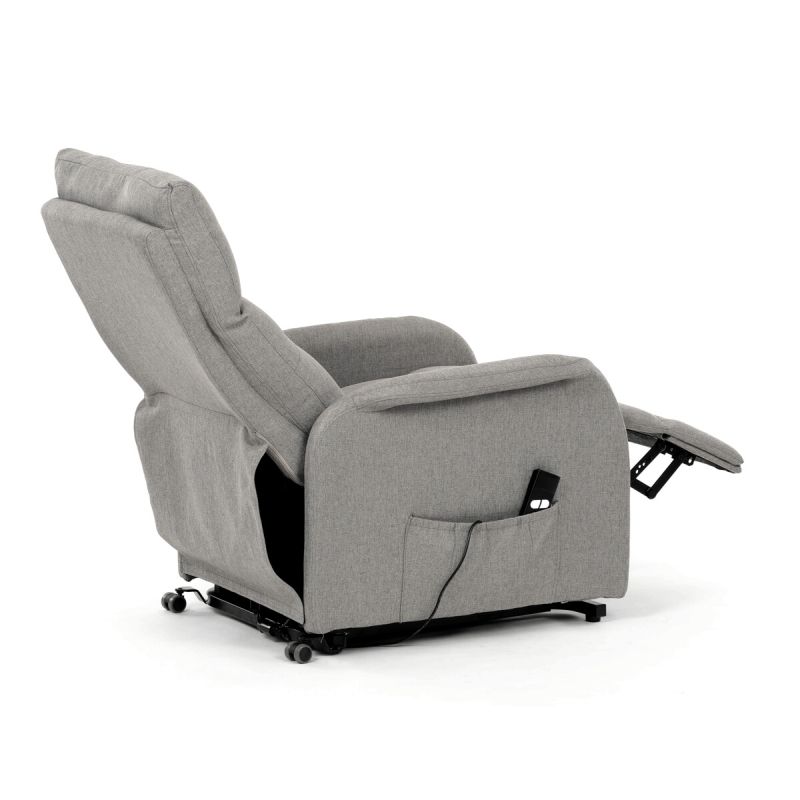 Polohovacie kreslo, elektrické, látka, krémová, 130 kg, TV-5482 CRM2