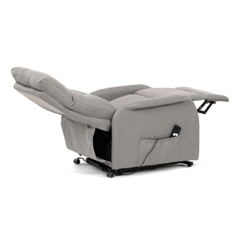 Polohovacie kreslo, elektrické, látka, krémová, 130 kg, TV-5482 CRM2