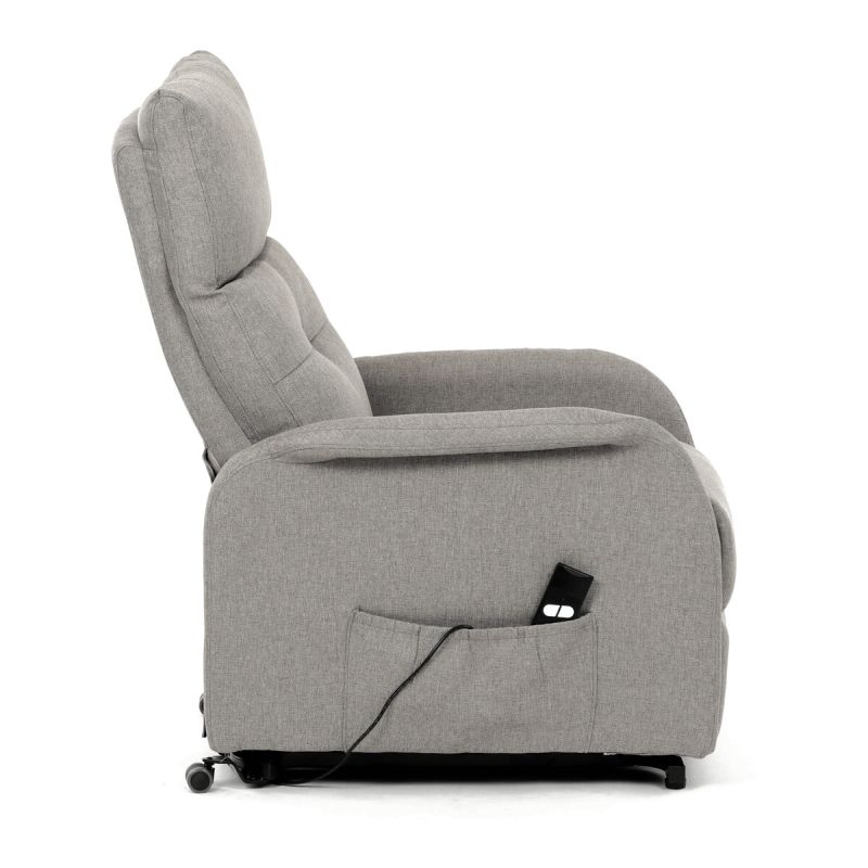 Polohovacie kreslo, elektrické, látka, krémová, 130 kg, TV-5482 CRM2