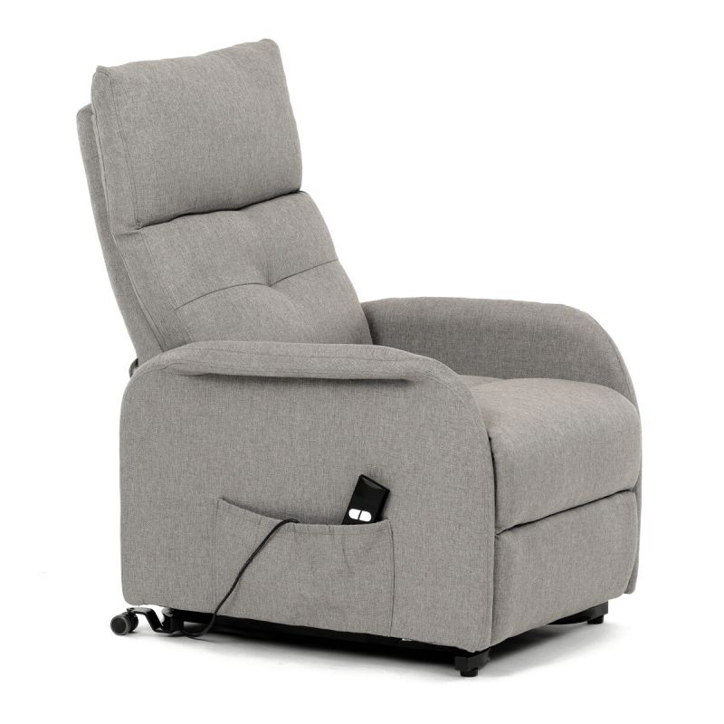 Polohovacie kreslo, elektrické, látka, krémová, 130 kg, TV-5482 CRM2