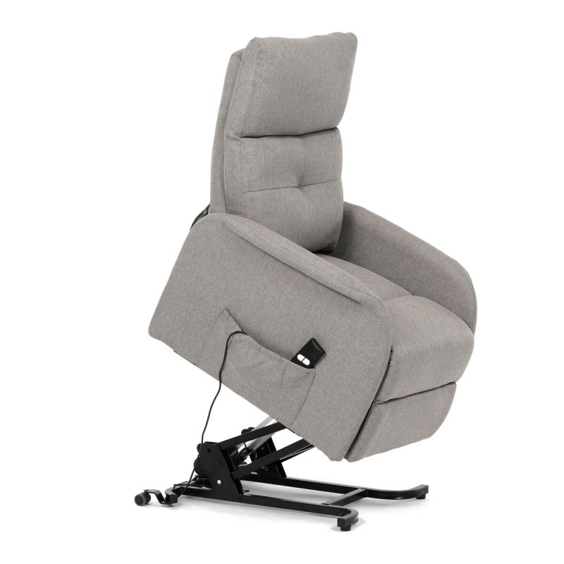 Polohovacie kreslo, elektrické, látka, krémová, 130 kg, TV-5482 CRM2