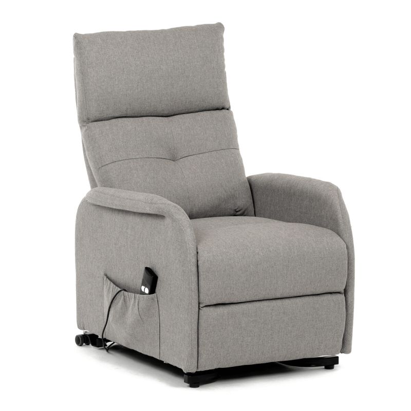 Polohovacie kreslo, elektrické, látka, krémová, 130 kg, TV-5482 CRM2