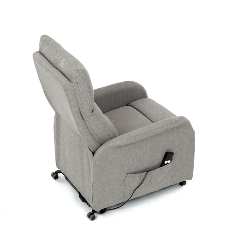 Polohovacie kreslo, elektrické, látka, krémová, 130 kg, TV-5482 CRM2