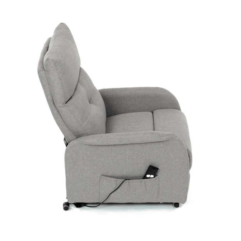 Polohovacie kreslo, elektrické, látka, krémová, 130 kg, TV-5482 CRM2
