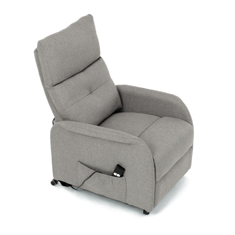 Polohovacie kreslo, elektrické, látka, krémová, 130 kg, TV-5482 CRM2