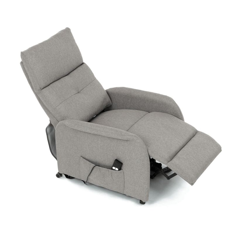 Polohovacie kreslo, elektrické, látka, krémová, 130 kg, TV-5482 CRM2