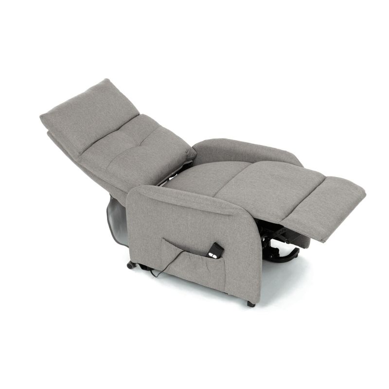 Polohovacie kreslo, elektrické, látka, krémová, 130 kg, TV-5482 CRM2