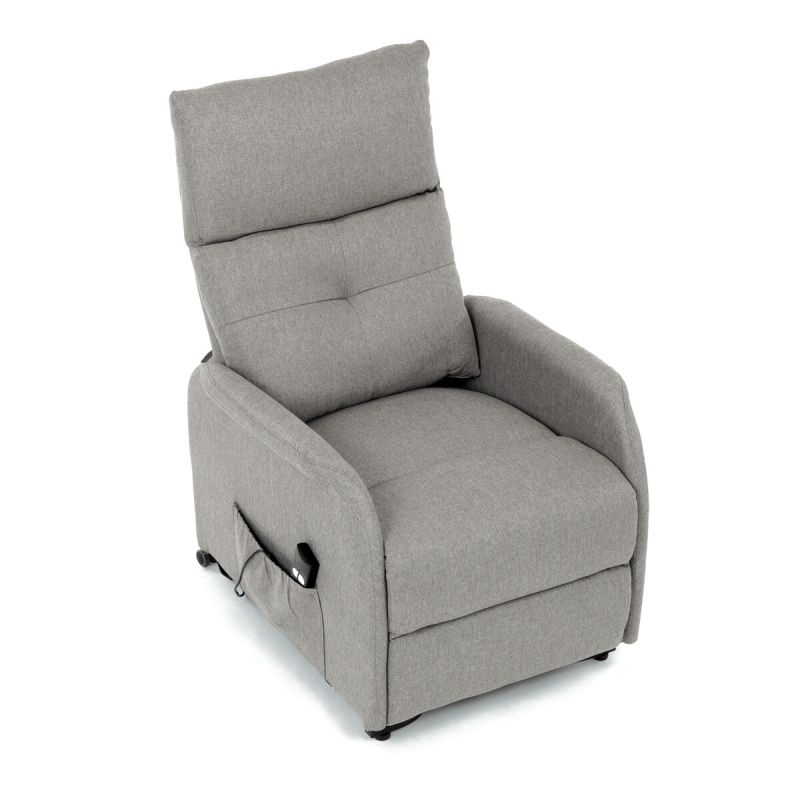 Polohovacie kreslo, elektrické, látka, krémová, 130 kg, TV-5482 CRM2
