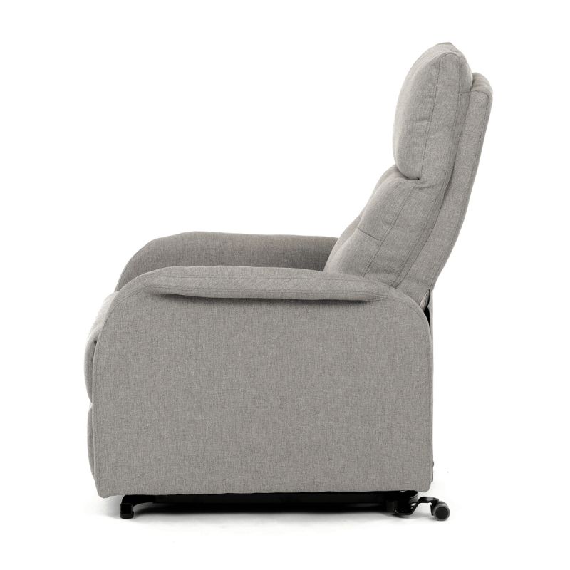 Polohovacie kreslo, elektrické, látka, krémová, 130 kg, TV-5482 CRM2