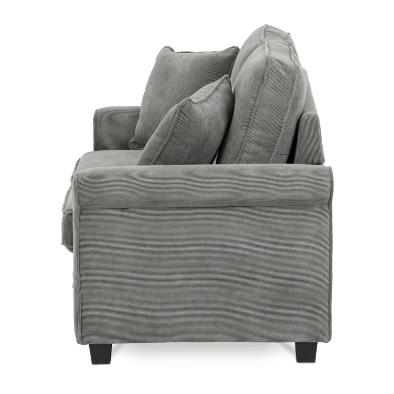 Rozkladacia pohovka, sivá látka, ASB-4170 GREY2