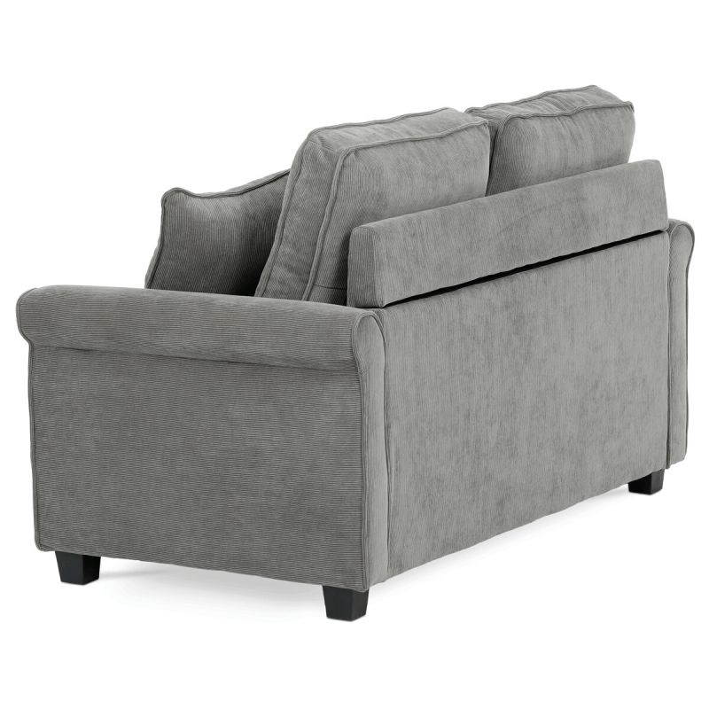 Rozkladacia pohovka, sivá látka, ASB-4170 GREY2