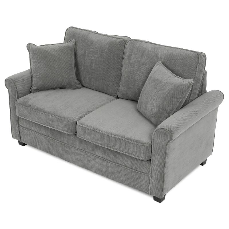 Rozkladacia pohovka, sivá látka, ASB-4170 GREY2
