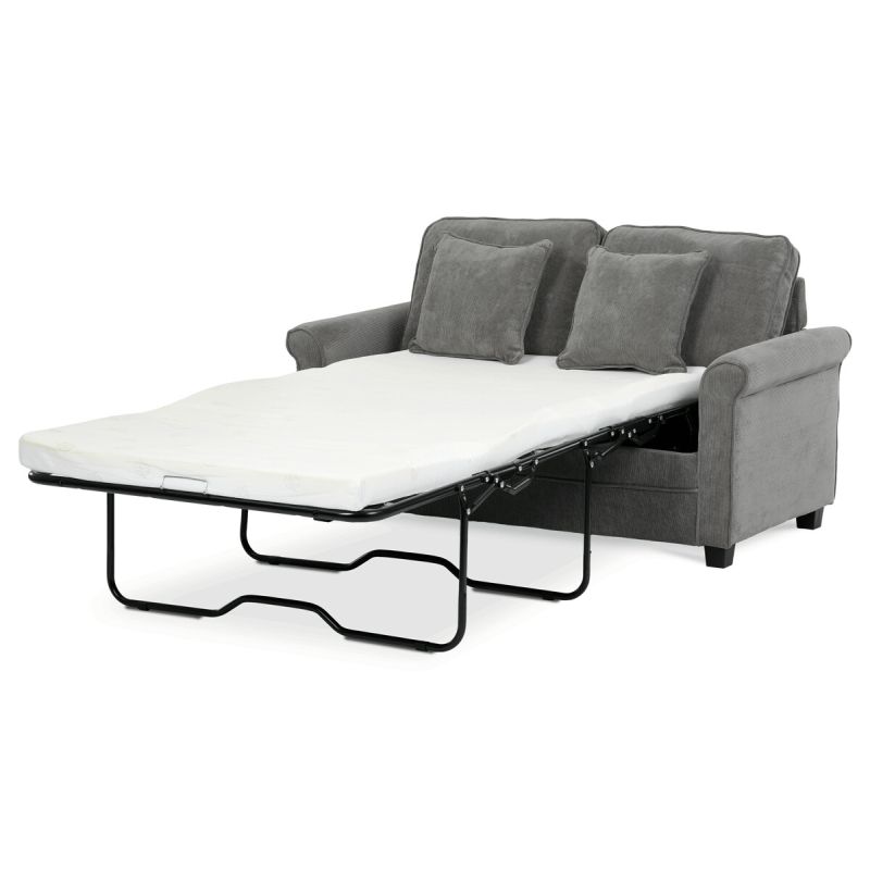 Rozkladacia pohovka, sivá látka, ASB-4170 GREY2