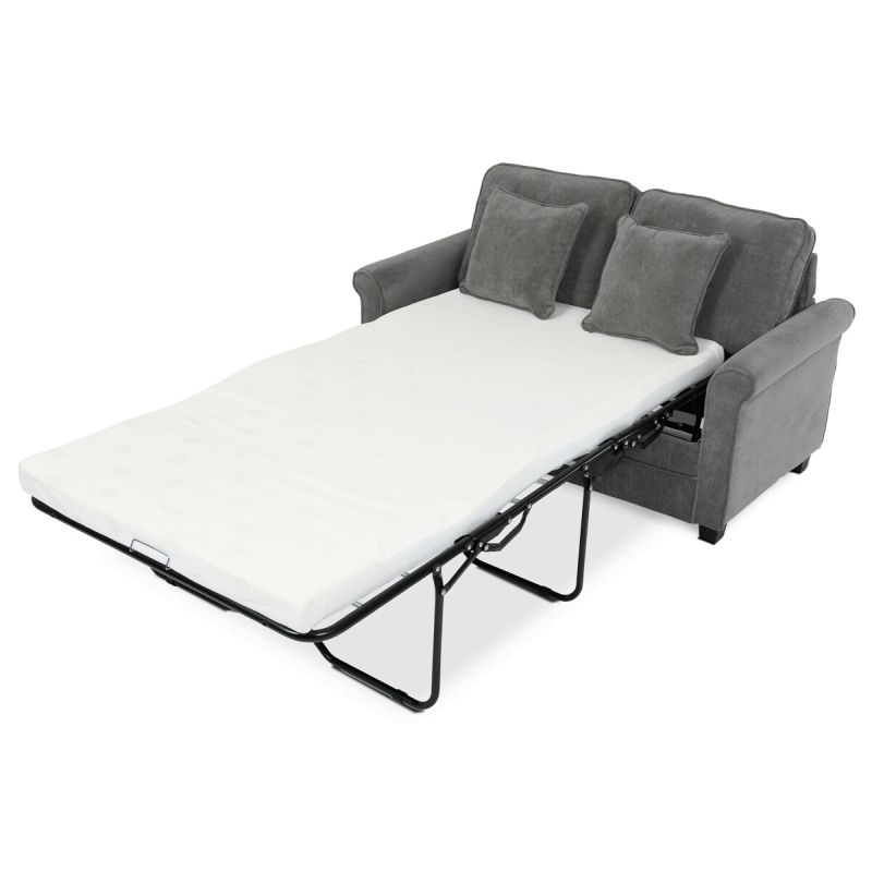 Rozkladacia pohovka, sivá látka, ASB-4170 GREY2