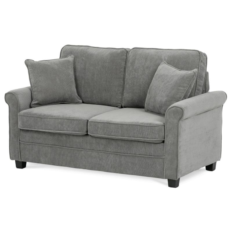Rozkladacia pohovka, sivá látka, ASB-4170 GREY2