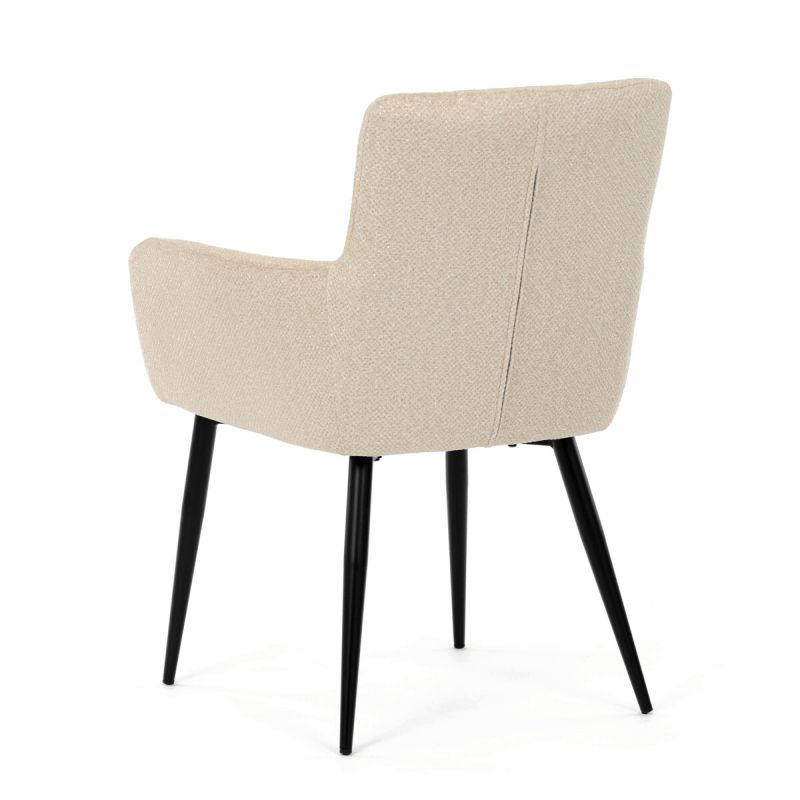 Jedálenská stolička, krémová, látka, DCH-P3146 CRM2