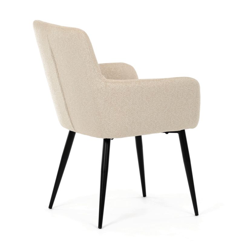 Jedálenská stolička, krémová, látka, DCH-P3146 CRM2
