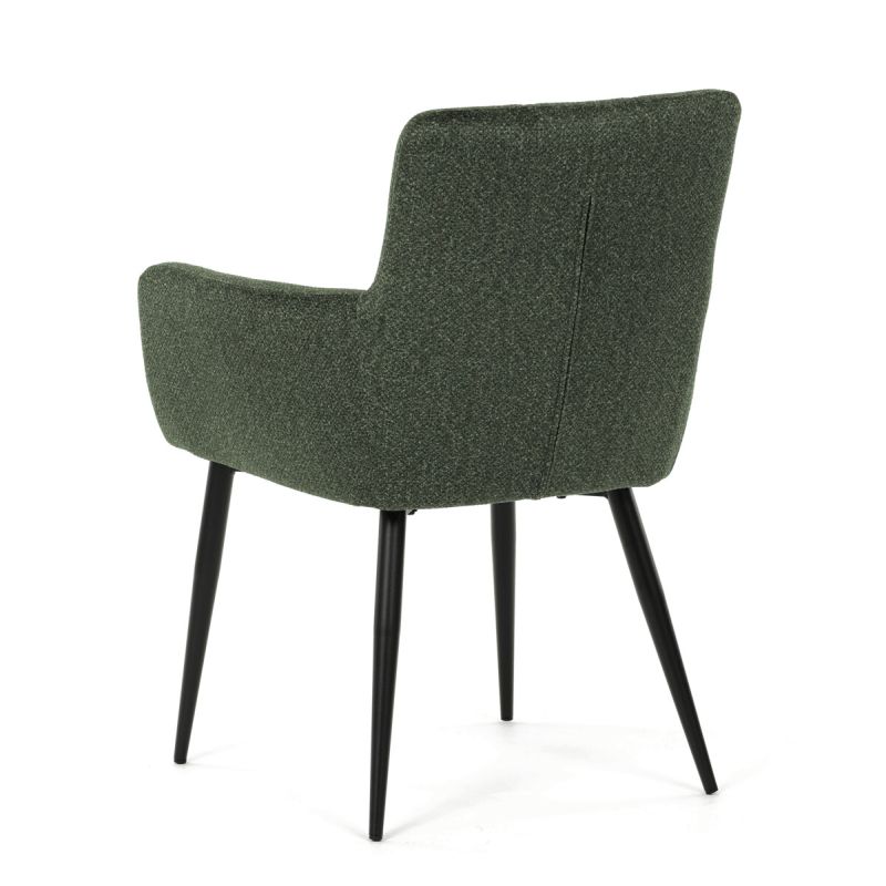 Jedálenská stolička, zelená, látka, DCH-P3146 GRN2