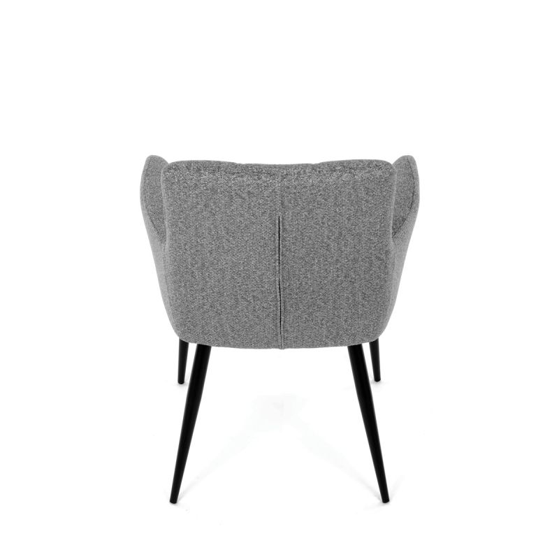 Jedálenská stolička, sivá, látka, DCH-P3146 SIL2