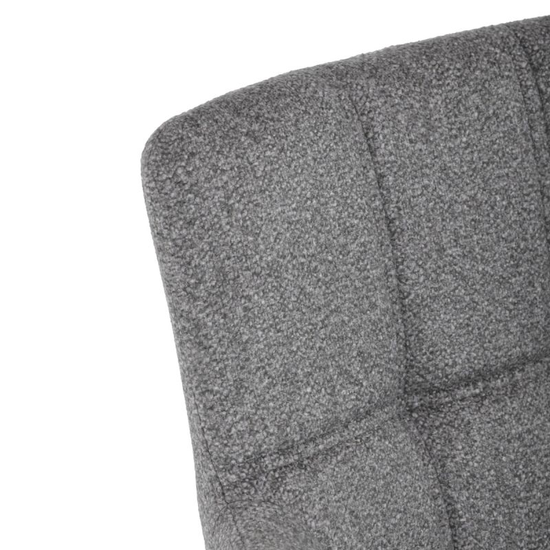 Jedálenská stolička, sivá, látka, DCH-P3146 SIL2