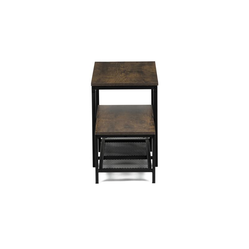 Botník, 81cm, kov, MDF, staré drevo, ABO-W2124 OLW