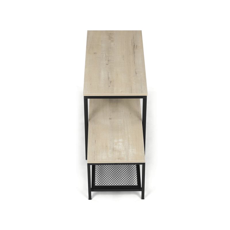 Botník, 81cm, kov, MDF, dub sonoma, ABO-W2124 SON