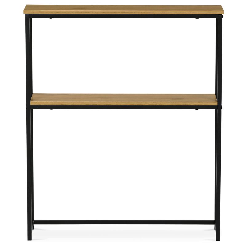 Konzolový stolík, 70cm, kov, MDF, prírodný, CT-G1082 OAK