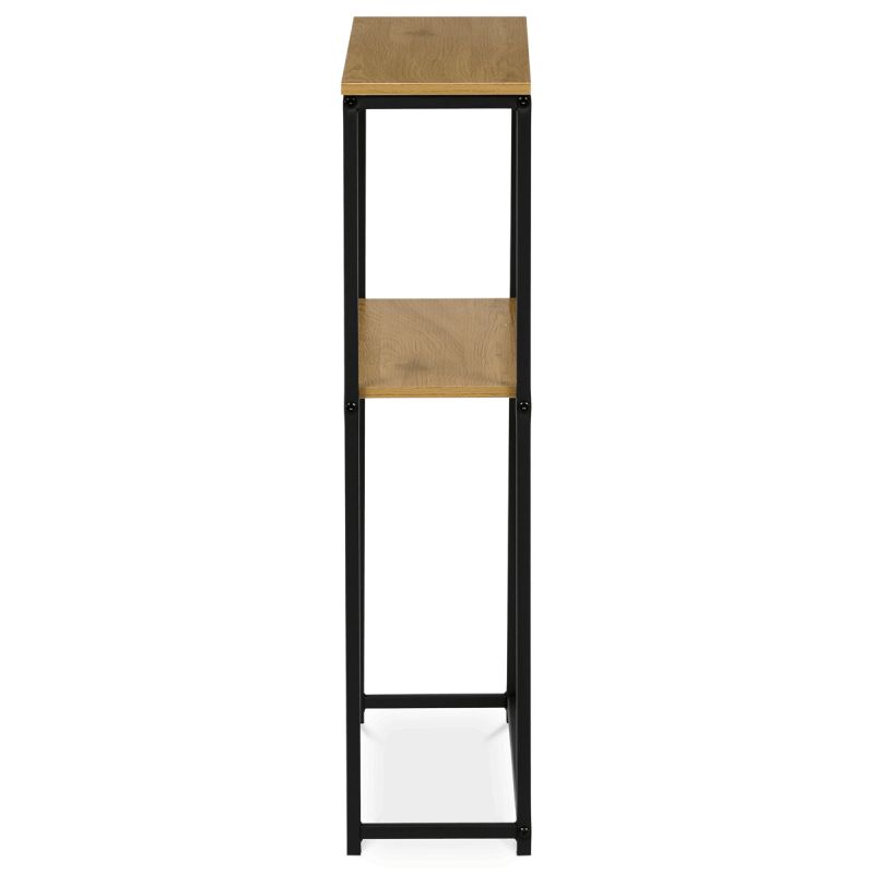 Konzolový stolík, 70cm, kov, MDF, prírodný, CT-G1082 OAK