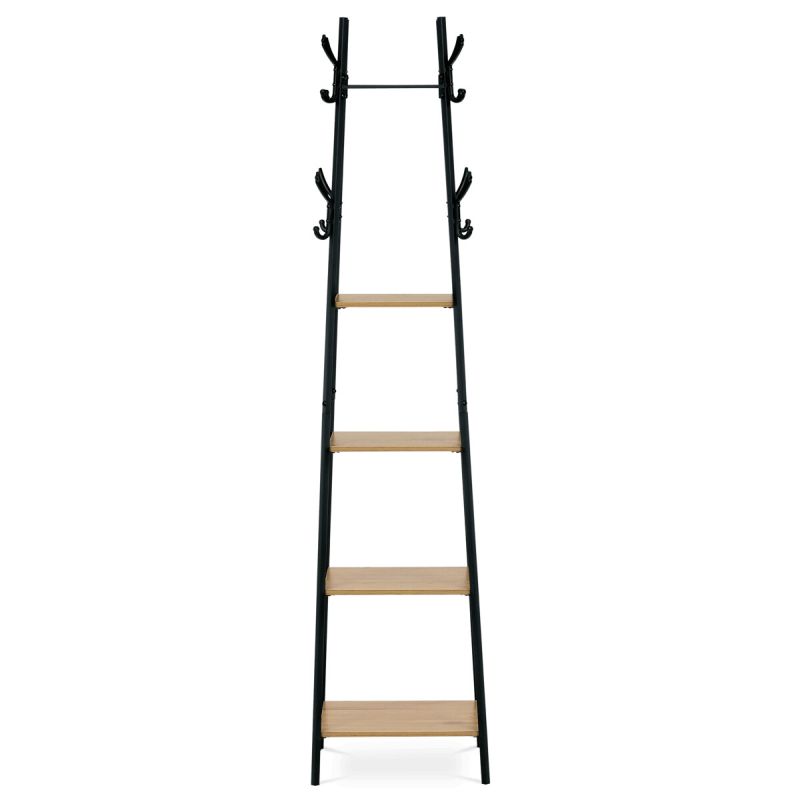 Vešiak stojanový, 170cm, MDF, prírodný, GD-170 OAK