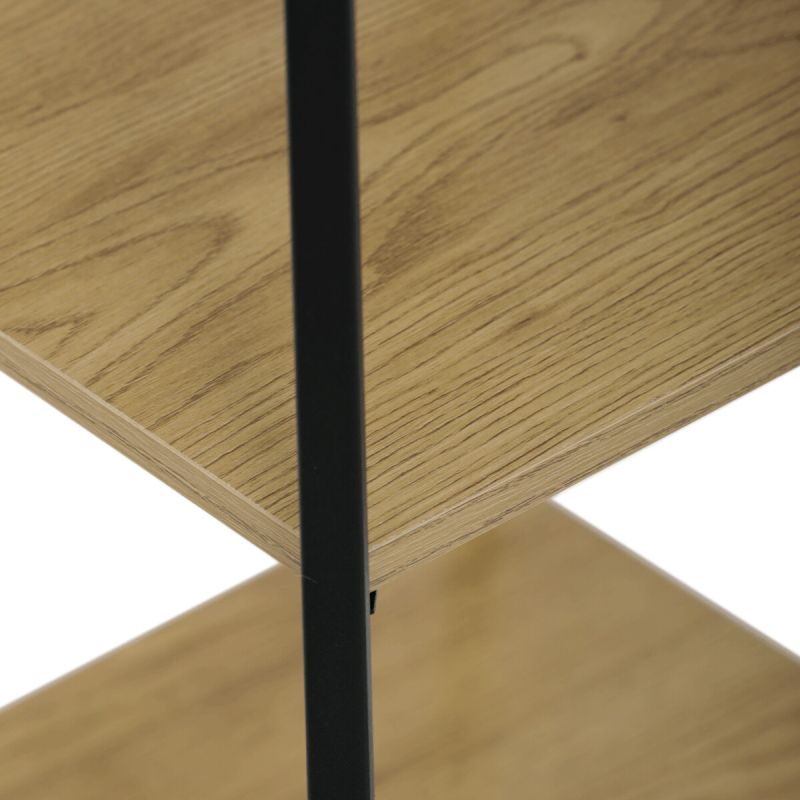 Vešiak stojanový, 170cm, MDF, prírodný, GD-170 OAK