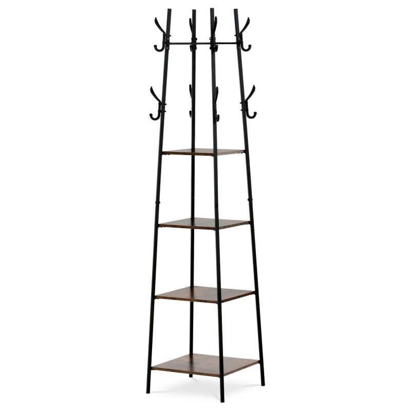 Vešiak stojanový, 170cm, MDF, staré drevo, GD-170 OLW