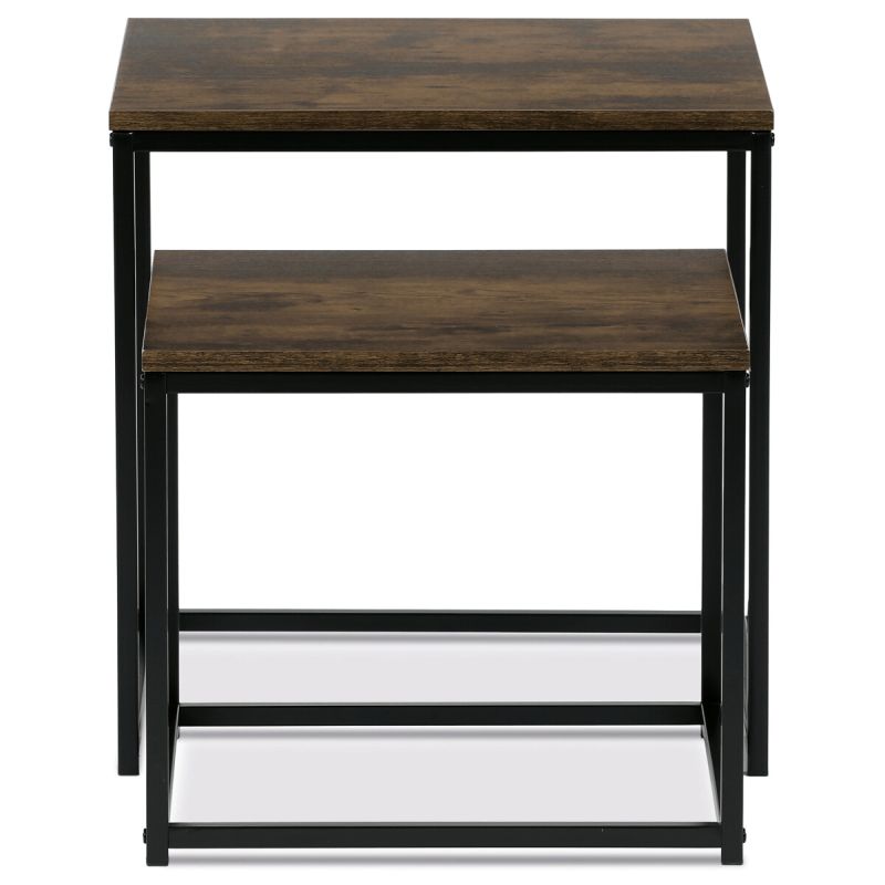 Set 2ks stolíkov 50x50cm, MDF staré drevo, AF-076 OLW