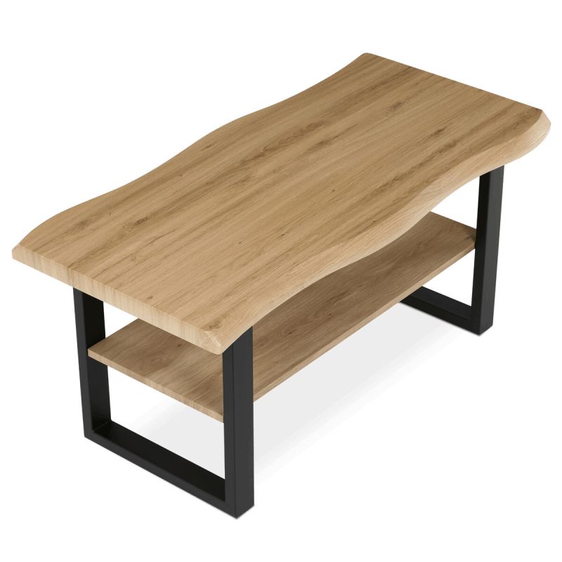 Konferenčný stolík 120x60 cm, MDF, divoký dubCT-F4212 OAK