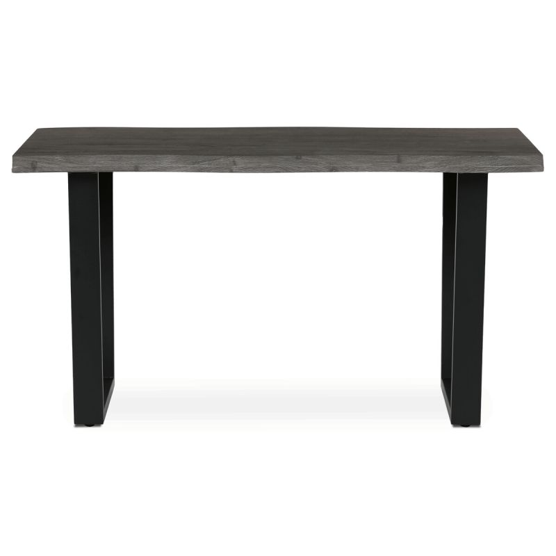 Jedálenský stôl 140x80cm, MDF, kov, sivý dub, HT-F4214 GREY