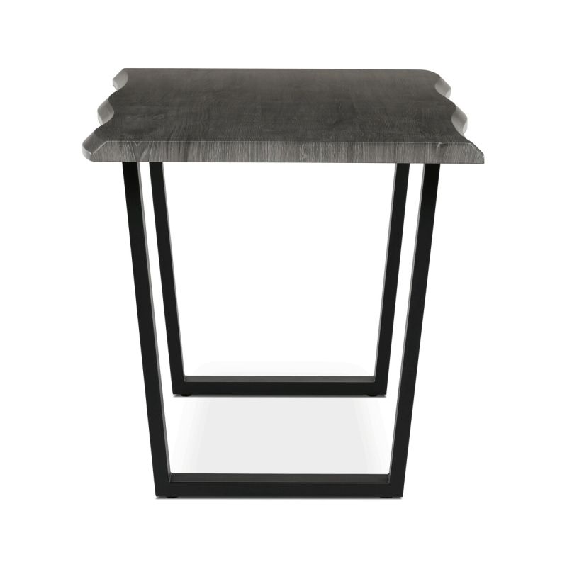 Jedálenský stôl 140x80cm, MDF, kov, sivý dub, HT-F4214 GREY