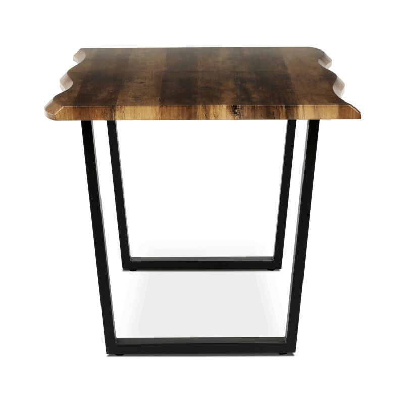 Jedálenský stôl 160x90cm, MDF, kov, staré drevo, HT-F4216 OLW