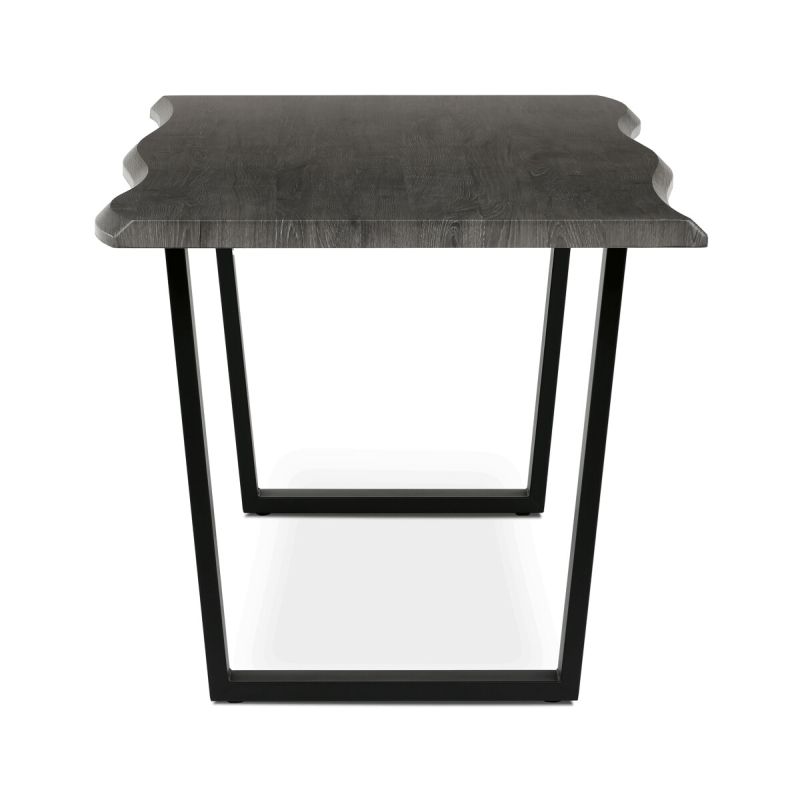 Jedálenský stôl 180x90cm, MDF, kov, sivý dub, HT-F4218 GREY