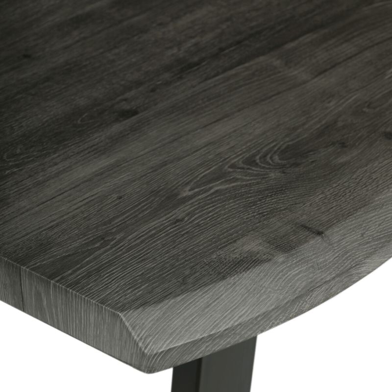 Jedálenský stôl 180x90cm, MDF, kov, sivý dub, HT-F4218 GREY