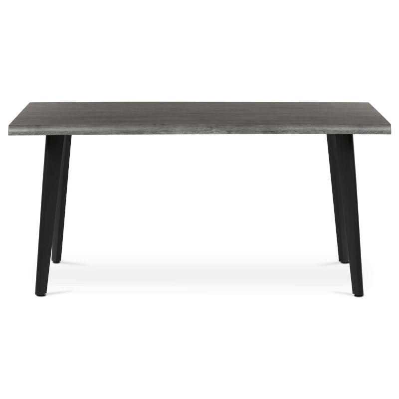 Jedálenský stôl 160x90cm, MDF, kov, sivý dub, HT-F4416 GREY