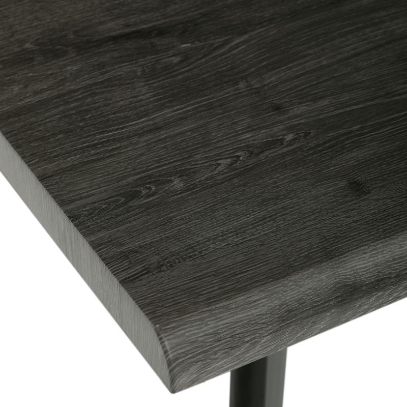 Jedálenský stôl 160x90cm, MDF, kov, sivý dub, HT-F4416 GREY