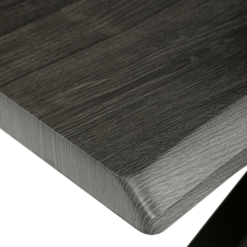 Jedálenský stôl 180x90cm, MDF, kov, sivý dub, HT-F4618 GREY