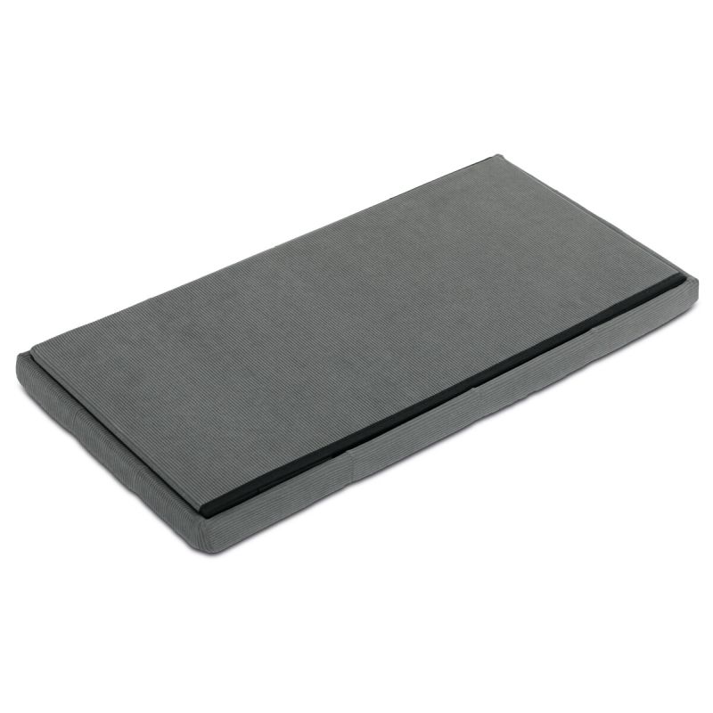 Taburet, 77cm, úložný priestor, látka sivá, TAB-472 GREY6