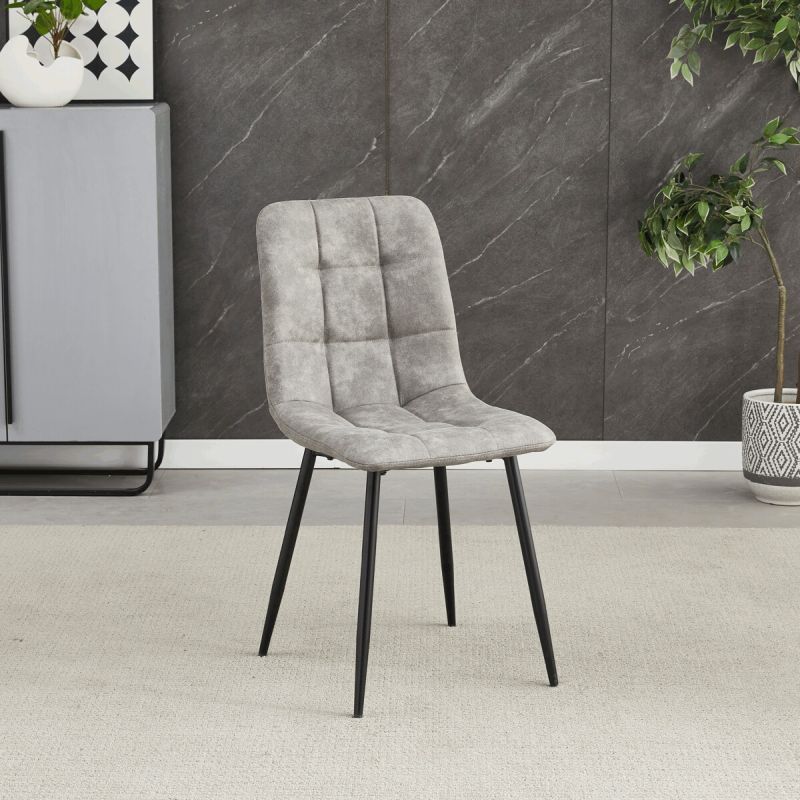 Stolička, sivá, látka vintage, CT-281 GREY3