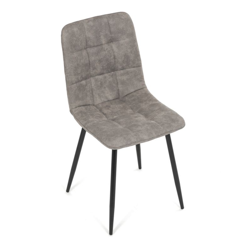 Stolička, sivá, látka vintage, CT-281 GREY3