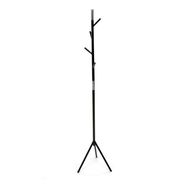 Vešiak, 179cm, kov čierny, 80001-01 BK