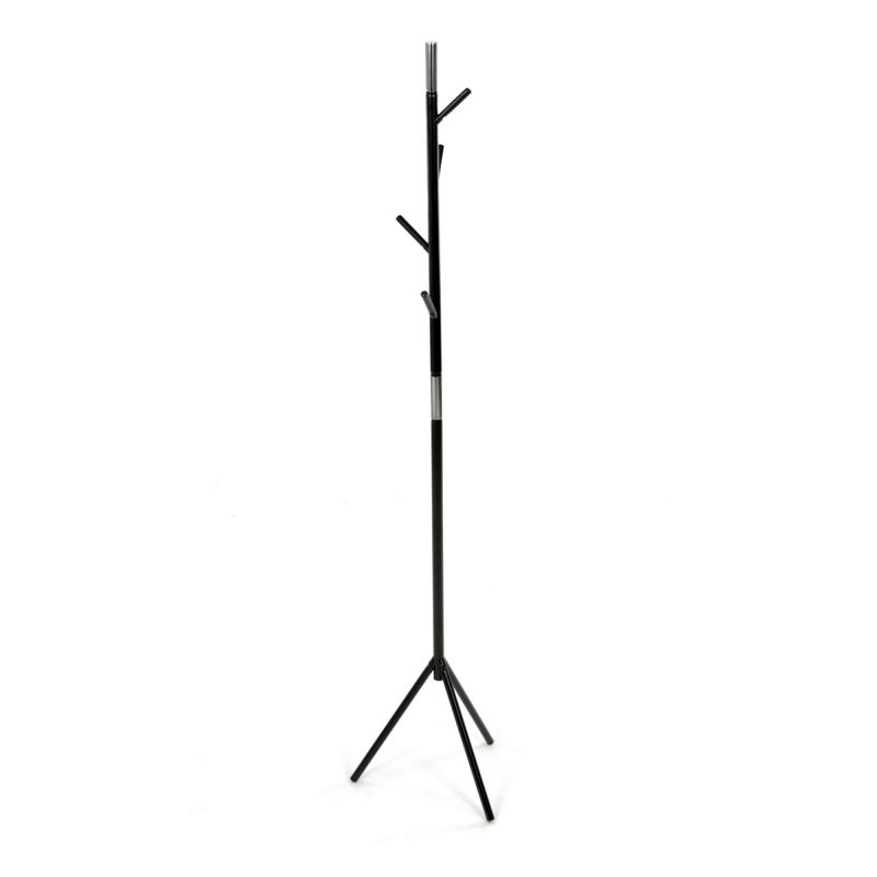 Vešiak, 179cm, kov čierny, 80001-01 BK