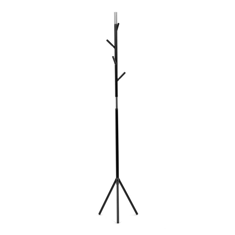 Vešiak, 179cm, kov čierny, 80001-01 BK