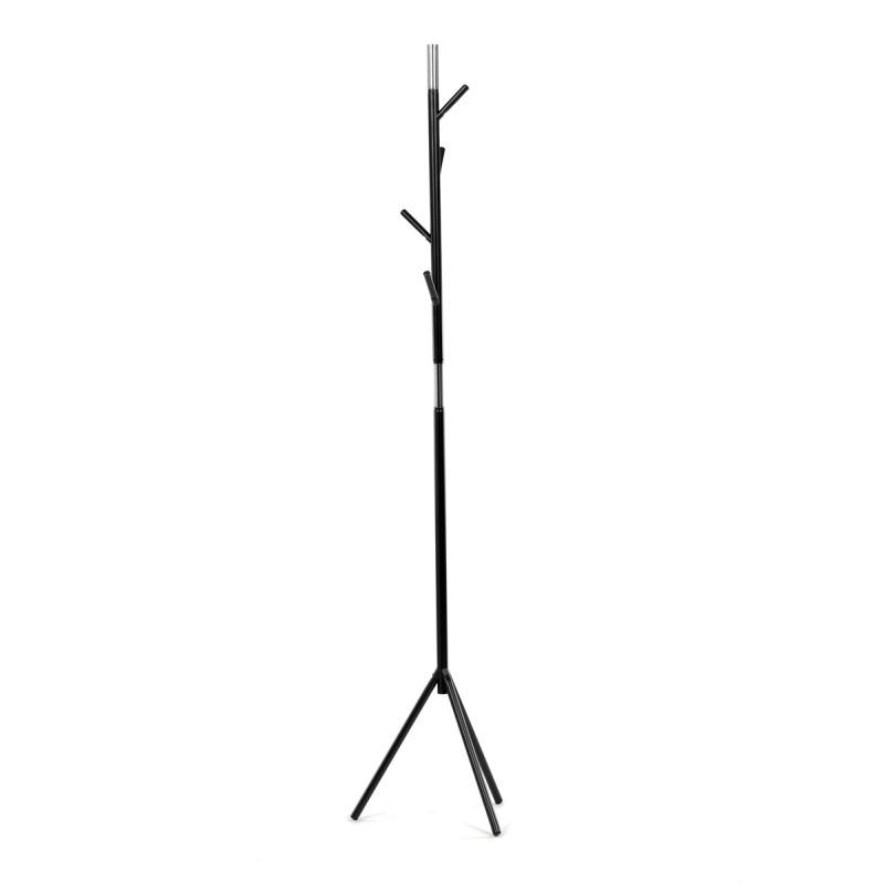 Vešiak, 179cm, kov čierny, 80001-01 BK